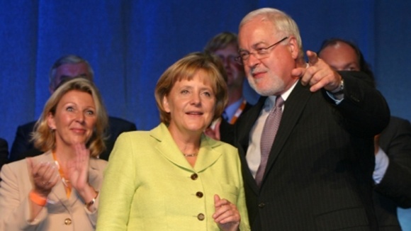 Angela Merkel und Peter Harry Carstensen